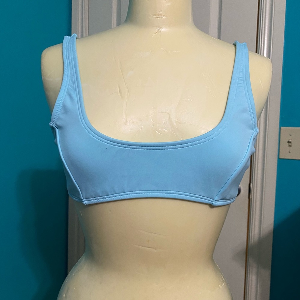 Baby blue bikini top NWOT